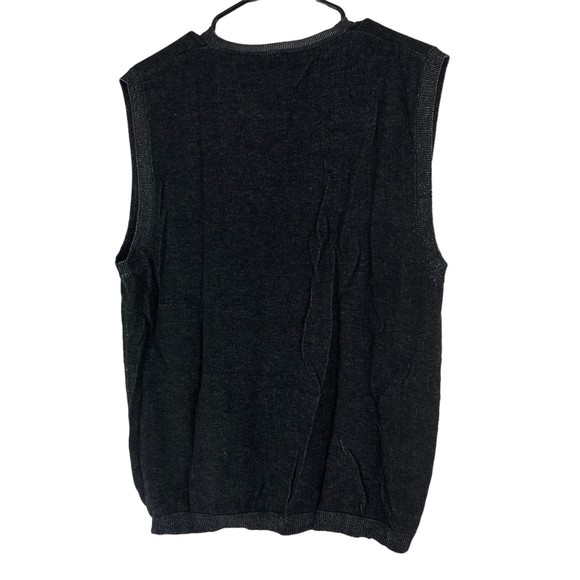 J. Ferrar Mens Vintage Vest in a Black Fade Out Stretchy Fabric; Preppy Style M - Picture 2 of 6